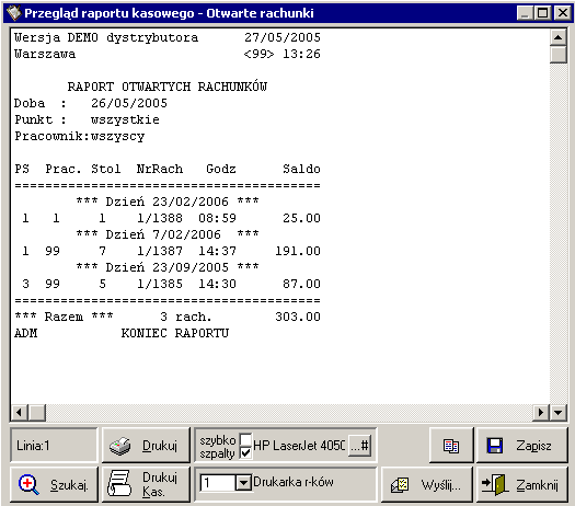 Raporty 7 77 Raporty W podstawowej wersji systemu GaH drukowane są dzienne i okresowe raporty kasowe, dostępne zarówno w programie GaH Administrator, jak i na kasach GaH. Są to, m. in.