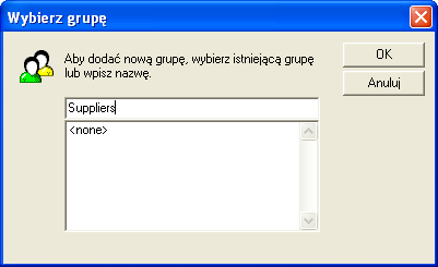 Menu opcji. 2. Kliknij przycisk Opcje, a następnie wybierz polecenie Dodaj do grupy. Zrzut ekranu 18 dodawanie rekordów do grupy. 3.