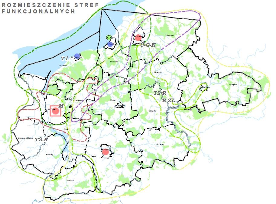 a zwłaszcza dla wykreowania nowych terenów turystyczno-mieszkaniowych, pełne wykorzystanie powiązań komunikacyjnych miasta dla poprawy jego powiązania z układem osadniczym całego obszaru.