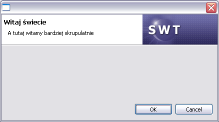 Standardowy układ okna wraz z paskami narzędziowymi/statusem, menu itp. możemy stworzyć przy pomocy ApplicationWindow. Informujemy o tym w kontruktorze metodami: 1. addtoolbar 2. addcoolbar 3.