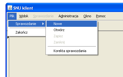 Krok 10. Aby aplikacja sprawozdawcza działała poprawnie należy pobrać Słowniki. Wybierz menu Administracja Pobierz słowniki. Kliknij przycisk Ok.