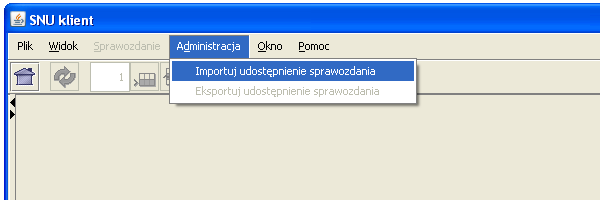 Osoba wypełniająca sprawozdanie ma ograniczone uprawnienia.