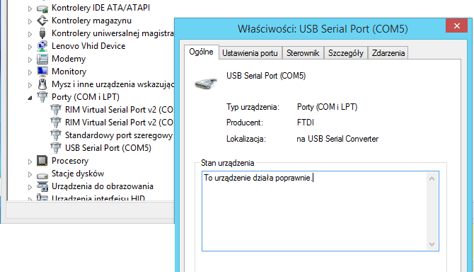 SZKOŁA 5. Programatory ICSP (msx-elektronika.pl) Poziom tekstu: średnio trudny 3. Szeregowy port VCP utworzony po podłączeniu zapamiętajcie go, będzie potrzebny za chwilę (3).