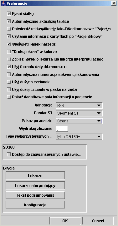 5. Preferencje Pewne części oprogramowania można dostosować do własnych potrzeb.