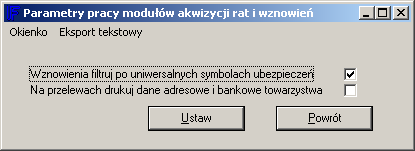 Porównywanie ubezpieczeń zawieranych w różnych TU Niektóre funkcje FORT'a wymagają kojarzenia ubezpieczeń zawieranych w różnych TU.