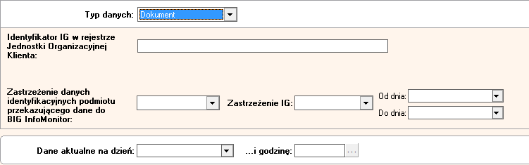 Jeżeli Klient nie wie, jakie są wartości składowe (kapitału i odsetek) wypełnia tylko pole Kwota zaległości, kwota zobowiązania.