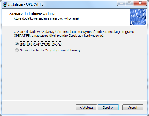 R. Samoć - Instrukcja obsługi pakietu Operat FB - 5 - Zaleca się włączenie pierwszej opcji jak na rysunku powyżej.