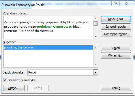 NARZĘDZIA KOREKTY Narzędzia edycyjne i korekcyjne Worda służą do poprawiania tekstu i polepszania jego jakości. Narzędzia te: Znajdują i poprawiają błędy pisowni. Znajdują wyrazy bliskoznaczne.