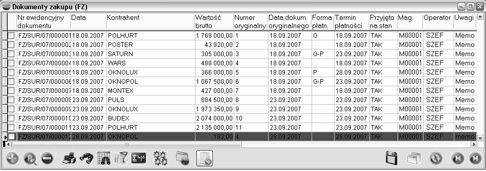 5.3. Praca z dokumentami Zostaną tu omówione następujące operacje: tworzenie, usuwanie, drukowanie, poprawiania dokumentów.