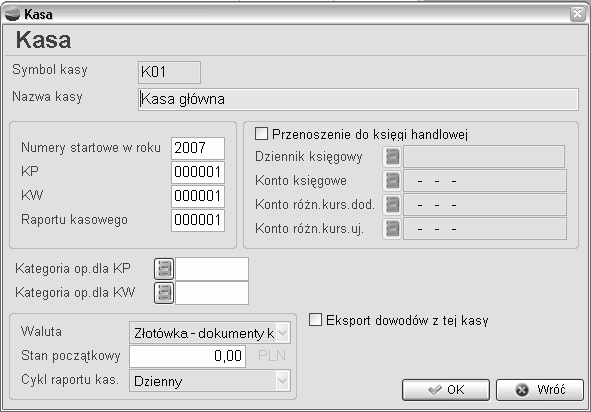 Przykład 2 Jeśli firma prowadzi działalność produkcyjną można stworzyć osobny rejestr przychodu wyrobów z produkcji. P /WR - Przychody wyrobów własnych z produkcji P /W - Przychody wewnętrzne inne 6.