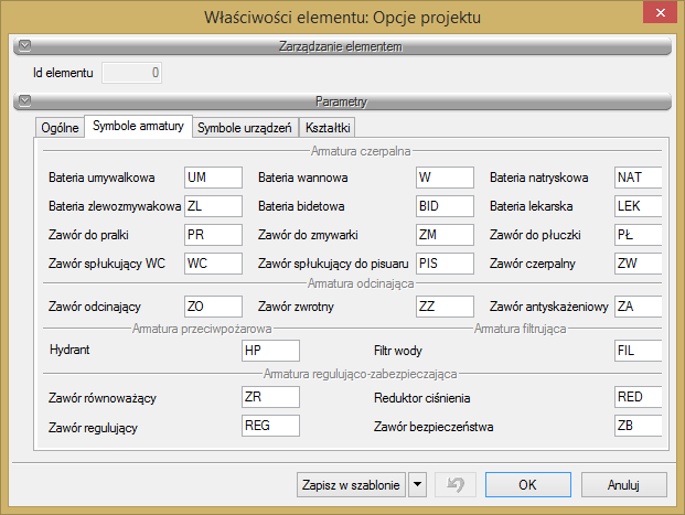 Opis elementów programu W tym miejscu użytkownik może zmienić