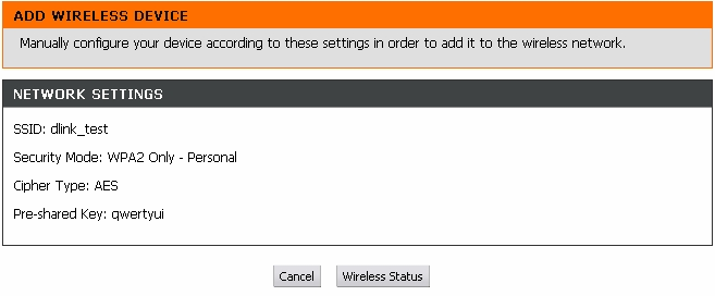przycisk Add Wireless Device Wizard aby