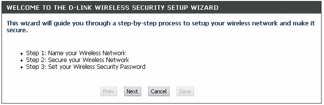 Setup > Wireless Settings > Wireless Network Setup Wizard Kliknij Wireless