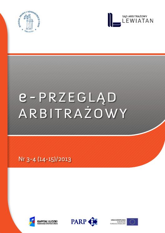 3B. E-PRZEGLĄD ARBITRAŻOWY JEST TO WYDAWANE W JĘZYKU POLSKIM ORAZ ANGIELSKIM CZASOPISMO.