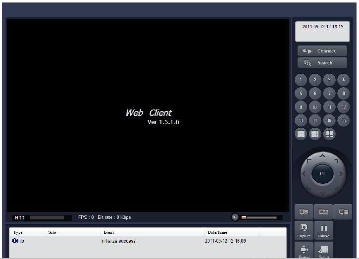 Sprawdź ustawienia adresu IP rejestratora w SETUP>SYSTEM>OPIS>ADRES IP Do paska adresów przeglądarki wpisz adres IP lub adres domenowy (który został