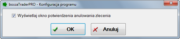 7. Konfiguracja programu Okno konfiguracji programu umożliwia zmianę parametrów funkcjonowania aplikacji.