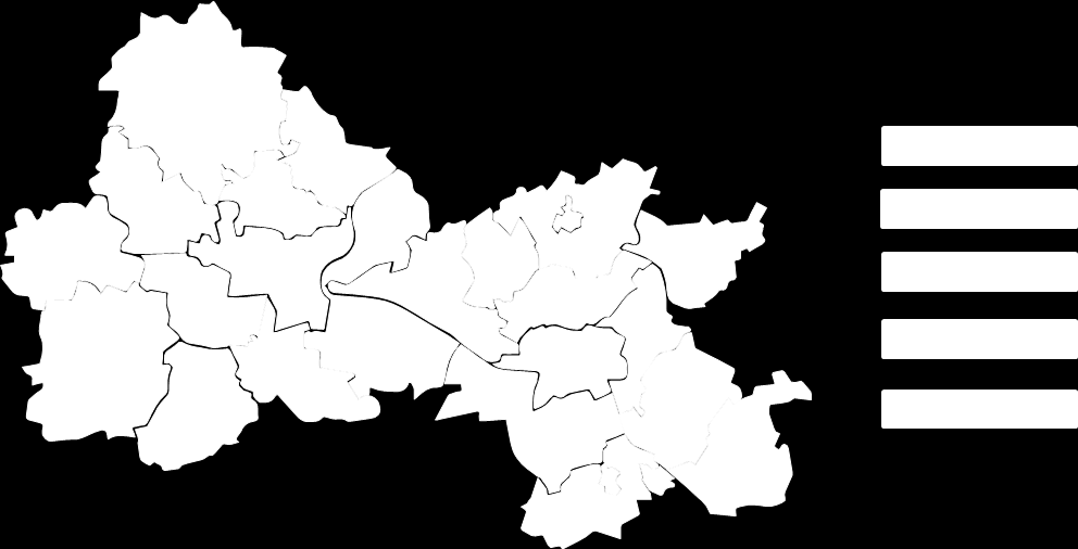 Mapa 18 Struktura studentów uczących się w Toruniu w roku akademickim 2009/2010 99 Źródło: Opracowanie własne na podstawie dokumentu Metropolia Bydgoska-Diagnoza W opinii przedstawicieli uczelni