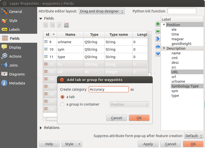 QGIS dialogs can have a Python function that is called when the dialog is opened. Use this function to add extra logic to your dialogs. An example is (in module MyForms.