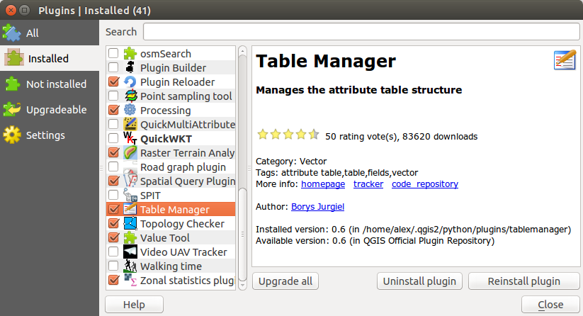 Figure 19.1: The All menu Figure 19.