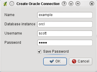 Database instance: Enter the name of the database that you will connect to. Username: Specify your own username that you will use to access the database.