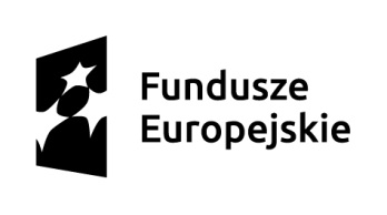 W zestawieniu znaków można również umieścić logo (beneficjenta, instytucji). Liczba znaków w zestawieniu, nie może przekraczać łącznie czterech wraz z logotypem FE i UE.
