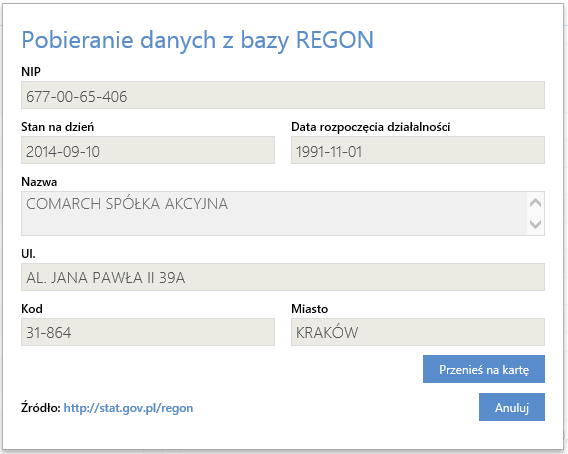 Wystaw fakturę proforma umożliwia wystawienie faktury proforma temu kontrahentowi. Wprowadź fakturę zakupu umożliwia wprowadzenie faktury zakupu z tym kontrahentem.