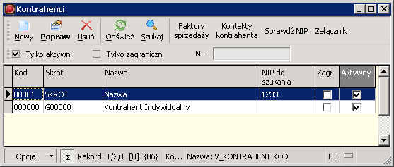 2. Kartoteki pomocnicze Kartoteki pomocnicze systemu Fakturowanie pełnią najczęściej rolę słowników danych i są tworzone po to, aby zapobiegać powielaniu tych danych.