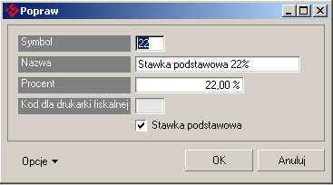 Opis pól Nazwa pola Symbol Typ numeracji Pole niedostępne. Sposób numeracji dokumentów sprzedaży: R numeracja roczna, M numeracja miesięczna. 2.7.