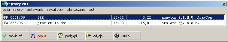 Oznacza to, że w momencie wystawienia faktycznej faktury sprzedaży, na wszystkich zaliczkach związanych z tą fakturą w pole data VAT wpisuje się datę z faktury sprzedaży, co spowoduje odliczenie