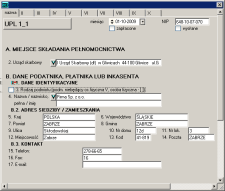 1.6.3 E-deklaracje UPL1 - pierwszy krok wysyłania e-deklaracji UPL-1 to pełnomocnictwo do podpisywania deklaracji składanej za pomocą środków komunikacji elektronicznej.