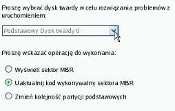 26 Domyślnie po upłynięciu 10 sekund zainicjowany zostanie Tryb normalny. 3. W menu startowym Linux wybierz Korektor rozruchu. Znajdziesz go również w środowisku PTS DOS. 4.