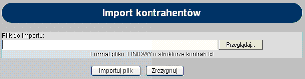 nazwy skróconej używanej przy wyborze z listy na ekranie edycji przelewu, nazwy pełnej składającej się z 4 pól (po 35 znaków) odpowiadają one polom w przelewie Elixir, pełnego numeru rachunku w