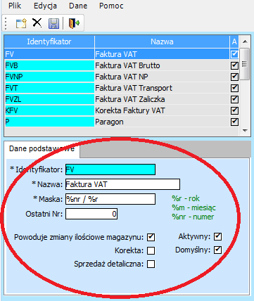 14. WŁASNY WYGLĄD NUMERACJI DOKUMENTÓW W oknie głównym programu z paska Narzędzi należy wybrać SŁOWNIKI z listy wybieramy TYPY DOKUMENTÓW SPRZEDAŻY.