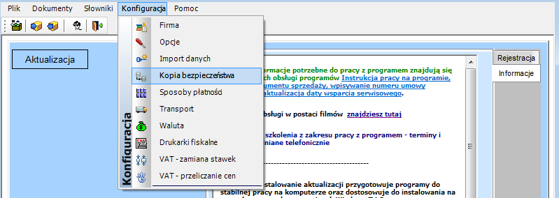 Pojawi się okno z wyborem wydruku ( faktura RR ma tylko jeden wór wydruku), gdzie wybieramy WYBIERZ. Po weryfikacji danych drukujemy dokument. 23.