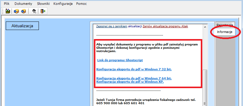 24. WYSYŁANIE DOKUMENTÓW DROGĄ E-MAIL W celu wysyłania dokumentów i zestawień drogą mailową muszą one zostać zapisane w formacie nieedycyjnym PDF.