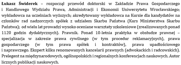 PRAWNE ASPEKTY ROZPATRYWANIA REKLAMACJI PO NOWELIZACJI - czyli zmiany w ustawie konsumentów obowiązujące od dnia 25.12.2014 r. TERMIN I MEJSCE SZKOLENIA: 27 marca 2015 r.