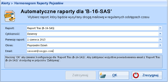 Długi przestój Zdarzenia dotyczące stylu jazdy kierowcy (gwałtowne przyspieszanie, hamowanie i ostre skręty) są wykrywane tylko przez urządzenia GPS odpowiednio skonfigurowane do tego celu.