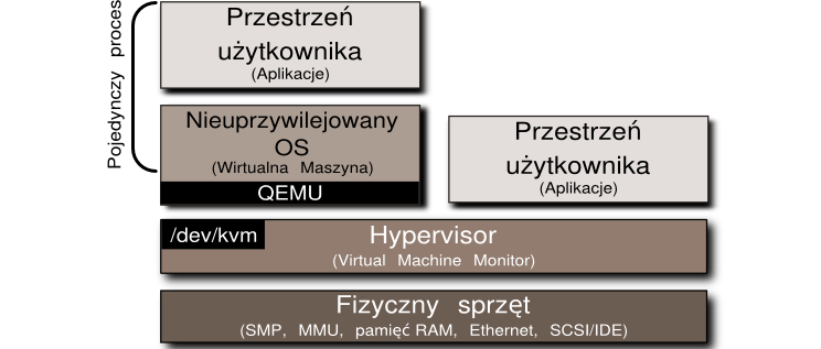 2.3. Implementacje technik wirtualizacji 41 (207) Rysunek 2.8.