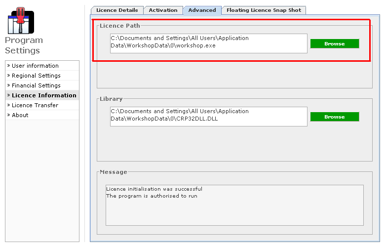 36 WorkshopData FAQ 1. Jak można udostępnić folder? 3. Na komputerze źródłowym otwórz program Windows Explorer i przejdź do zapisanej przed chwilą ścieżki licencji. 4.