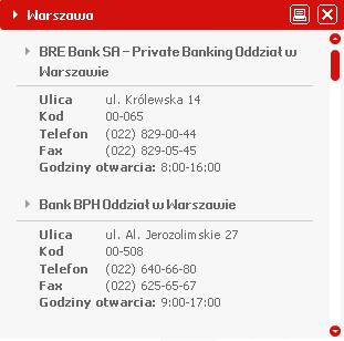 Mapa może być aktualizowana z poziomu panelu administracyjnego (dodawanie nowych