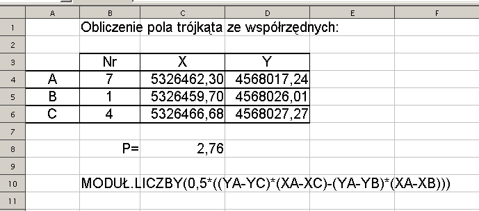 Aby to zrobć trzeba wybrać opcje Wstaw Nazwy Defnuj: XA $Oblczena.