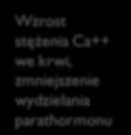 parathormon Gospodarka wapniowo-fosforanowa, rola nerek W warunkach fizjologicznych 80-90% fosforanów przefiltrowanych z moczem pierwotnym ulega zwrotnej reabsorpcji zahamowanie reabsorpcji