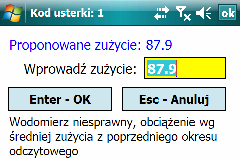 V. Kody usterek stosowane przy odczycie bieżącym 1. Kody usterek używane przez Inkasentów Poniższych kodów mogą używać Inkasenci do oznaczenia odczytów/faktur: a.