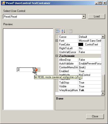 57 End Property ReadOnly Property DajPesel() As String Get Return Me.txtPesel.