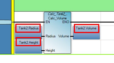 27. Otwórz Local Variables dla programu Tank_Volume i stwórz następujące zmienne. 28. Powróć do programu i stwórz nową linię. Dodaj do tej linii instrukcję Block. 29.