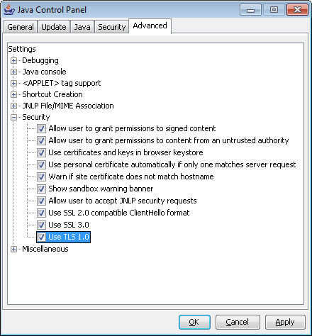 Java wersja 5 (1.5 Aktualizacja xx) Java wersja 1.5.0_22 do 1.5.0_28 1.