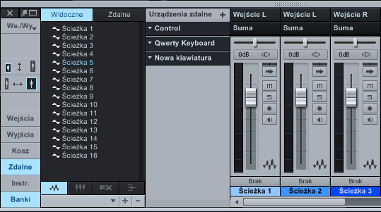 biektów knslety, w tym kanałów, wirtualnych efektów i instrumentów.