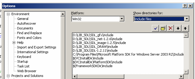 Rys. Tool>Options>Project and Solutions> VC++ Directories Po dokonaniu tych ustawień należy zmienić profil, na release, a następnie wcisnąć klawisz, F7, aby skompilować program.