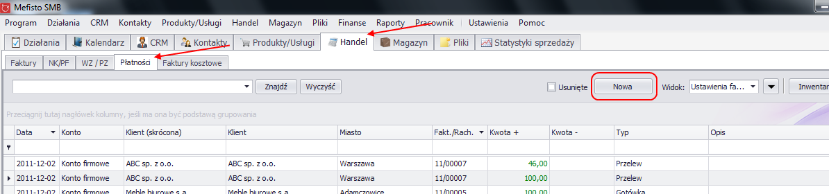 za faktur sprzedażową, która otrzymała firma klienta - stan konta jest zwiększany za fakturę zakupową 4.9.1. Rozrachunki 4.9.2.