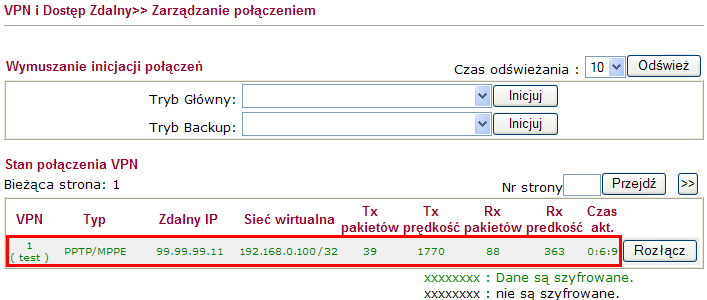 3. Status Połączenia 3.1. Klient VPN Wybierz Menu Start a następnie Uruchom i wpisz cmd. Następnie wykonaj polecenie: ipconfig.